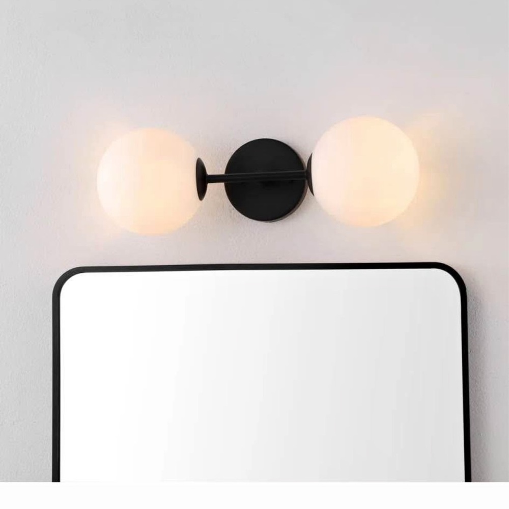 Modern Black and White Wall Sconce